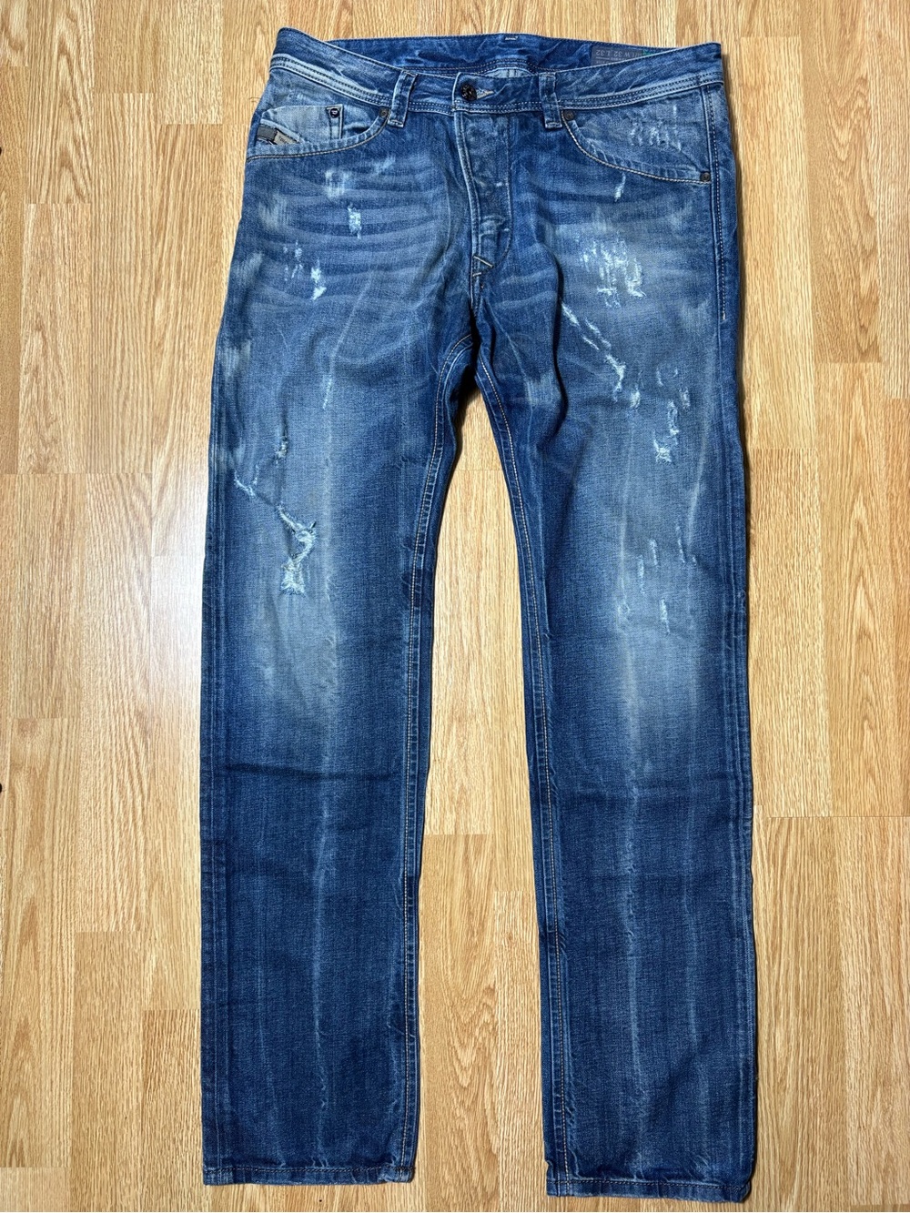 Diesel men’s darron blue eyecon 2013 32x32 jeans slim tapered